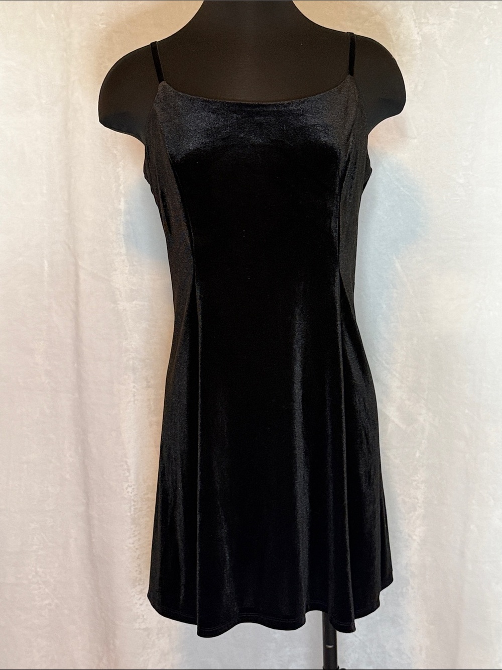 Black Velvet Slip Dress